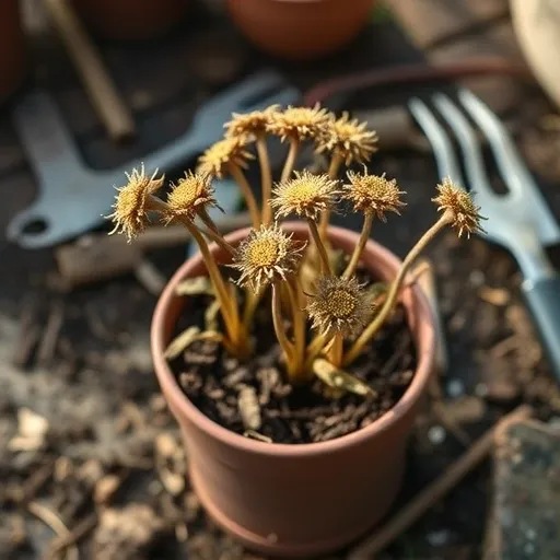 방치하면 안 돼요! 국화 모종 실패의 씁쓸한 결과 😭