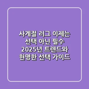 사계절 러그, 이제는 선택 아닌 필수! 2025년 트렌드와 현명한 선택 가이드