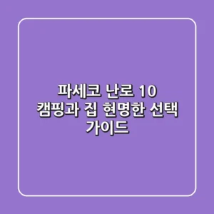 파세코 난로 10: 캠핑과 집, 현명한 선택 가이드